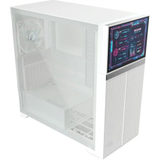 Valkyrie VK02 LCD, tower case (white, tempered glass)