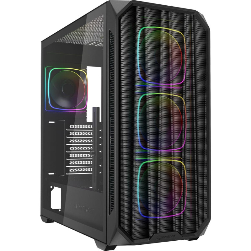 Sharkoon AK5M RGB, tower case (black, tempered glass)