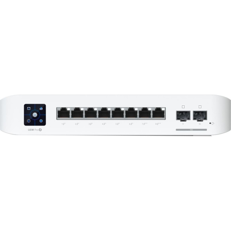 Ubiquiti Switch|UBIQUITI|USW-PRO-8-POE|Type L3|2xSFP+|8xRJ45|PoE+ ports 8|120 Watts|USW-PRO-8-POE