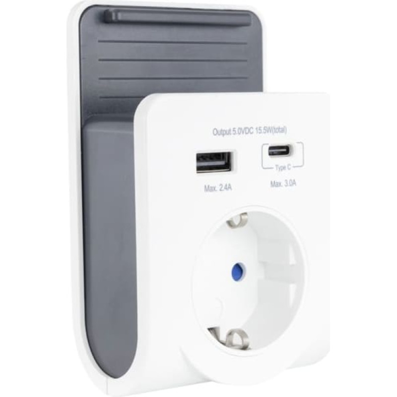 REV USB Ladegerät mit 240V Steck Dose plus USB-A&C     0020770112