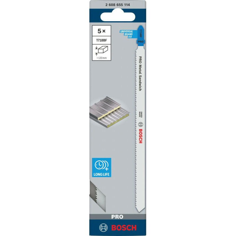 Bosch BRZESZCZOT T PRO METAL SANDWICH T718BF 180&nbsp;mm /5szt.