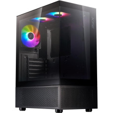 Adata Case|ADATA|INVADER X MINI|MidiTower|Case product features Transparent panel|ATX|MicroATX|MiniITX|Colour Black|INVADERXMINIMT-BKCWW