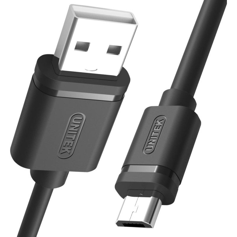 Unitek USB cable Unitek USB-A - microUSB 0.5 m Black (Y-C454GB)