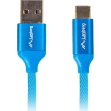 Lanberg USB cable Lanberg USB-A - USB-C 0.5 m Blue (CA-USBO-22CU-0005-BL)