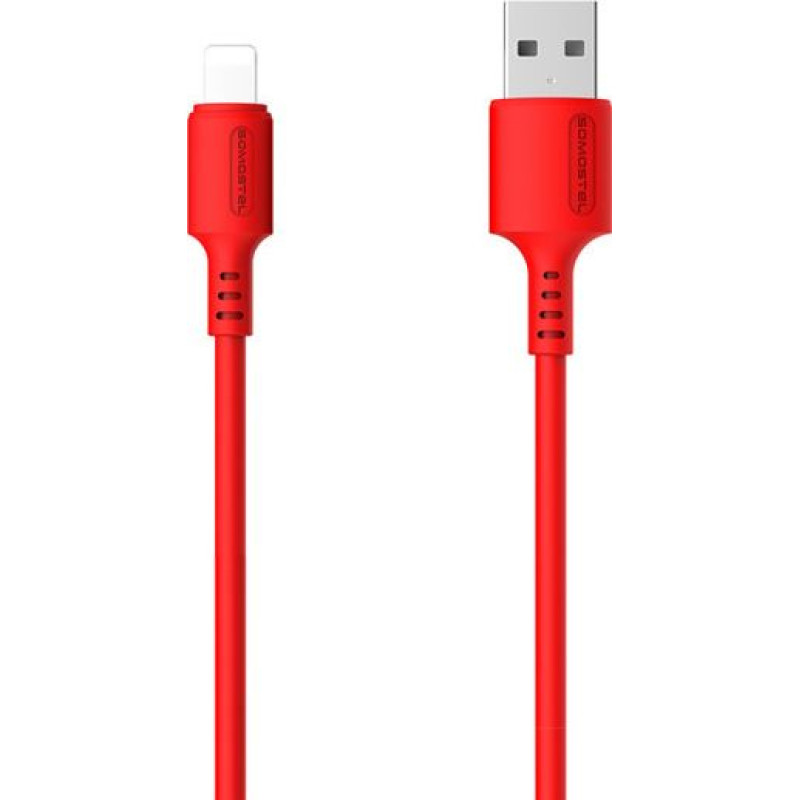 Somostel USB cable Somostel USB-A - Lightning 1.2 m Red (SMS-BP06 USB - Lightning Red)
