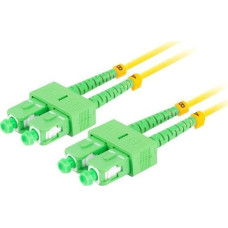 Lanberg PATCHCORD ŚWIATŁOWODOWY SM SC/APC-SC/APC DUPLEX 3.0MM LSZH G657A1 1M Ż&Oacute;ŁTY LANBERG