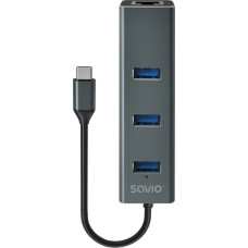 Savio HUB USB Savio 1x RJ-45 + 3x USB-A 3.0 (SAVIO AK-57)