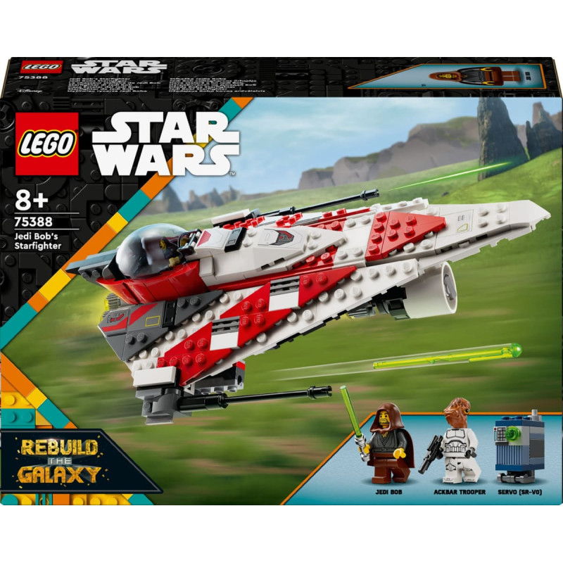 Lego 75388 Star Wars Jedi Bob's Starfighter, construction toy (assorted item, one figure)