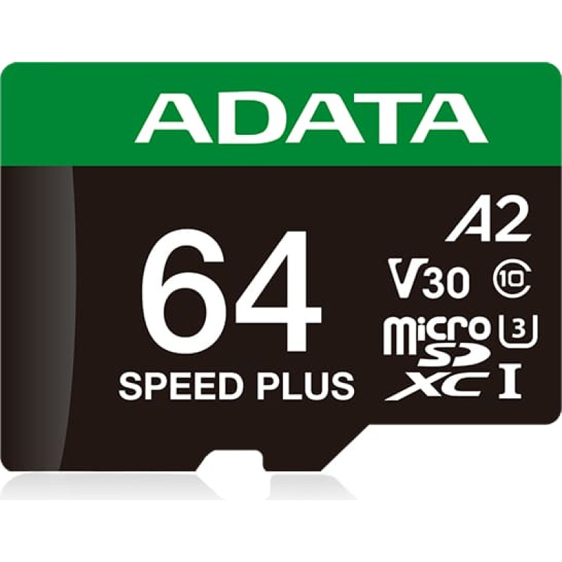 Adata MEMORY MICRO SDXC 64GB UHS-I/UD64GUI3V30A2SP-RA1 ADATA