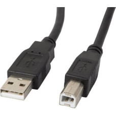Lanberg USB cable Lanberg USB-A - USB-B 0.5 m Black (CA-USBA-10CC-0005-BK)
