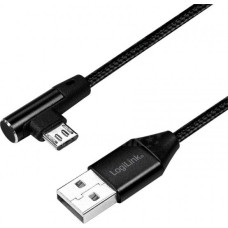 Logilink USB cable LogiLink USB-A - microUSB 0.3 m Black (CU0141)