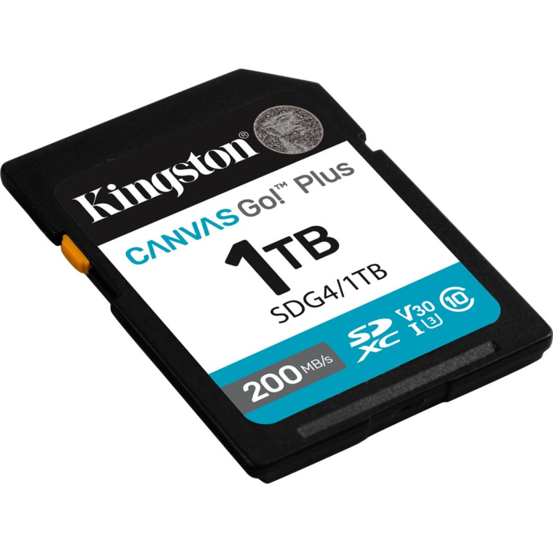 Kingston Canvas Go! Plus 1TB SDXC Memory Card Black UHS-I U3 Class 10 V30