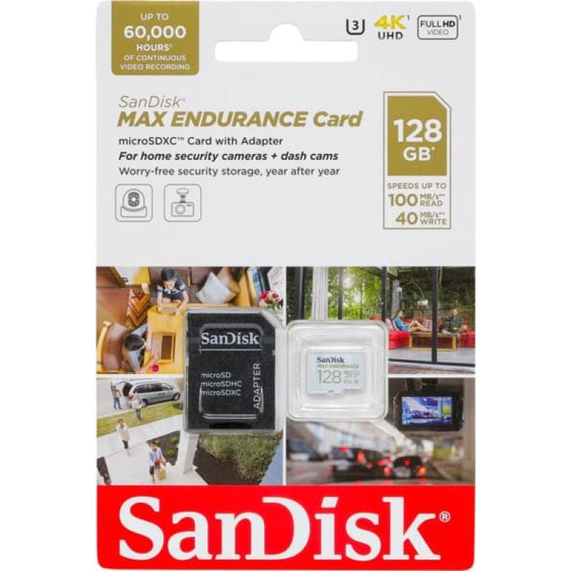 Sandisk Max Endurance      128GB microSDXC     SDSQQVR-128G-GN6IA