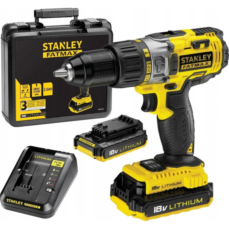 Stanley Drilling machine Stanley FMC625D2 18 V 2 x battery 2 Ah