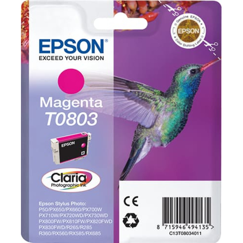 Epson ink cartridge magenta T 080                     T 0803