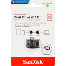 Sandisk Ultra Dual Drive   256GB m3.0 grey&silver  SDDD3-256G-G46