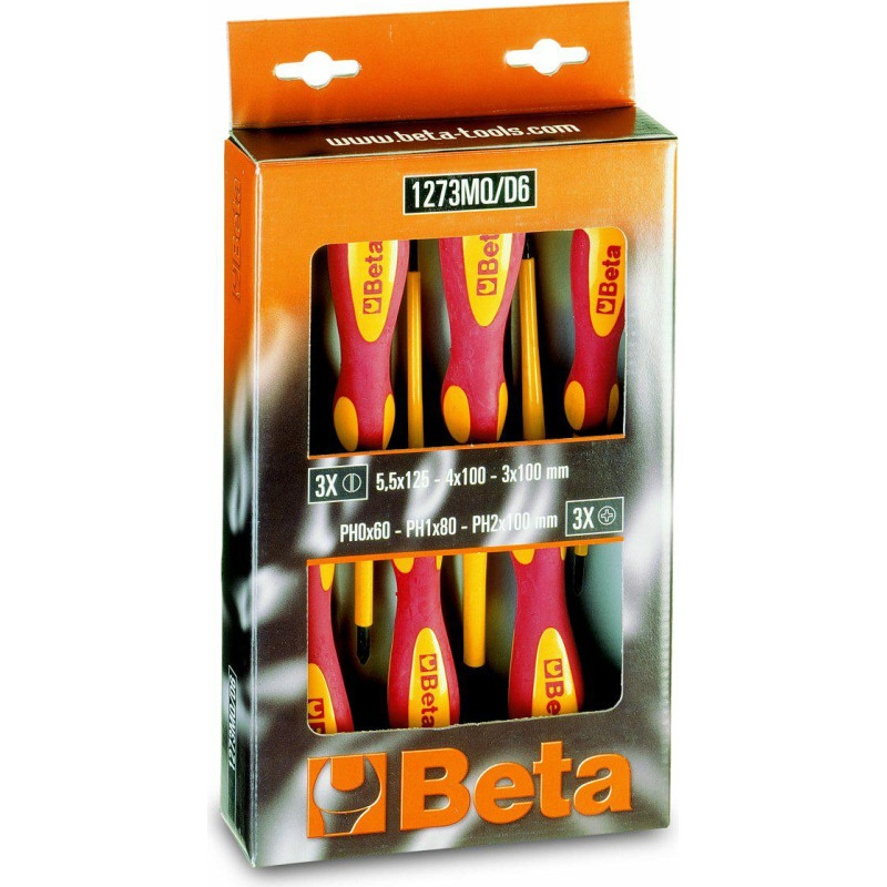 Beta DRILL DRIVES SET 6PCS INSULATED /1273MQ/D6