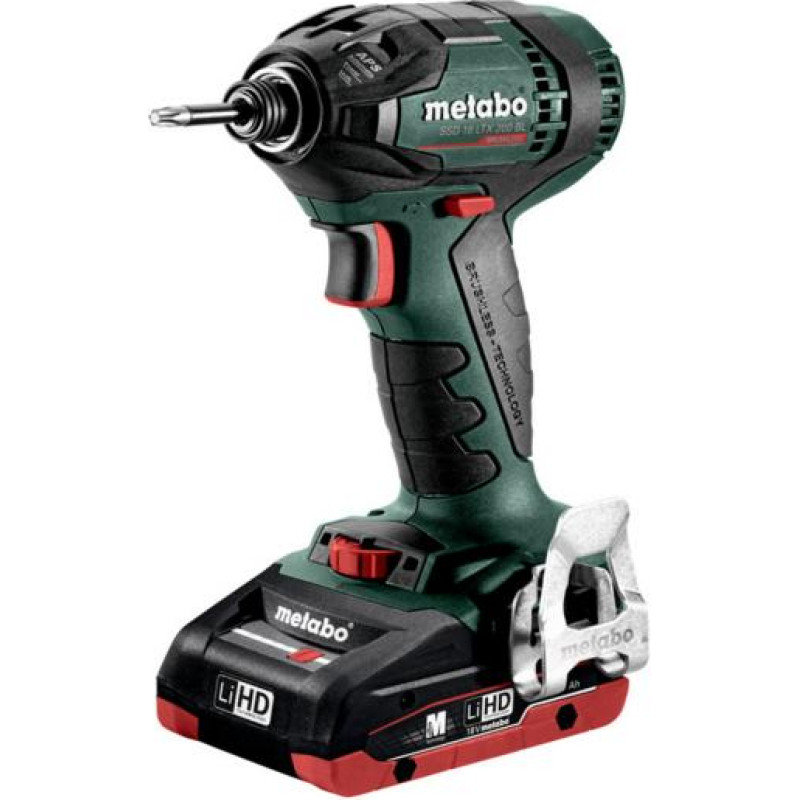 Metabo ZAKRĘTARKA UDAROWA 18V SSD 18 LTX 200 BL 200Nm 2x4,0Ah LiHD METABOX