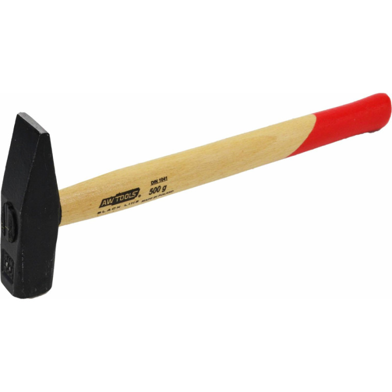 Awtools AW LOCKSMITH HAMMER/ WOODEN HANDLE 0.5kg BLACK LINE