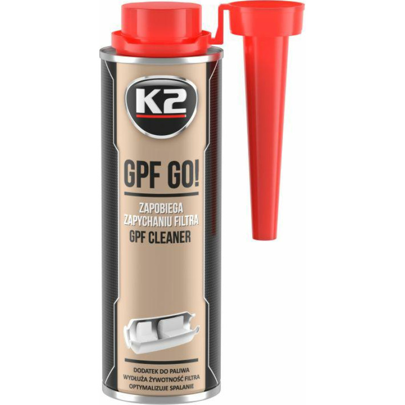 K2 DODATEK DO PALIWA (BENZYNY) ZAPOBIEGA ZAPYCHANIU FILTRA GPF 250ML