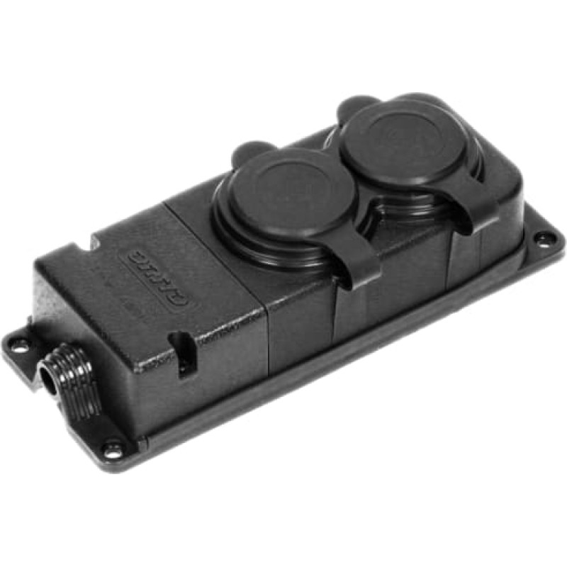 Orno ROZDZIELACZ WARSZTATOWY 2x GNIAZDA IP44 GUMA