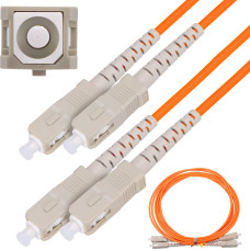 Extralink SC/UPC-SC/UPC | Patchcord | Multi mode, Duplex, 50/125, 3mm, 1m