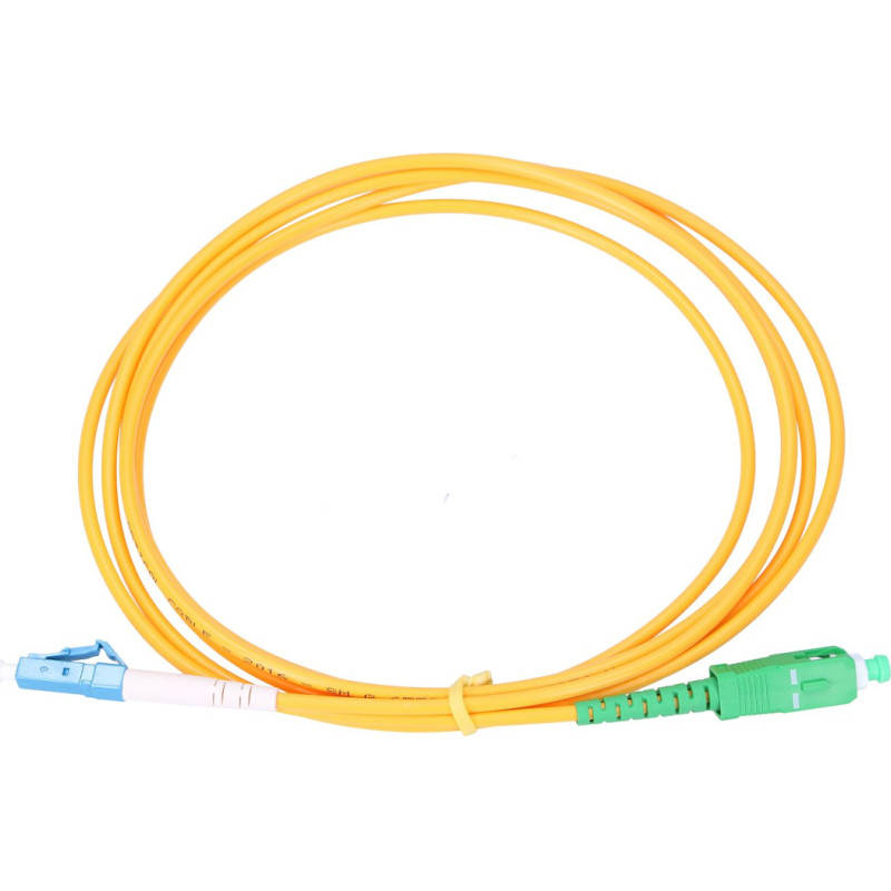 Extralink SC/APC-LC/UPC | Patchcord | Single Mode, Simplex, G652D, 3mm, 10m