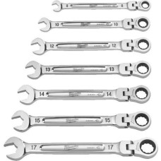 Milwaukee KLUCZ KPL.PŁ-OCZ.  7szt. Z GRZECHOTKĄ RUCHOMĄ CALOWE MAXBITE