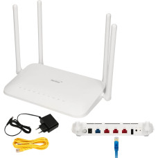 Fiberhome SR1041K | Router | Mesh, VPN, VLAN, WiFI6, AX1500, Dual Band, 4x RJ45 1000Mb/s, 1x USB