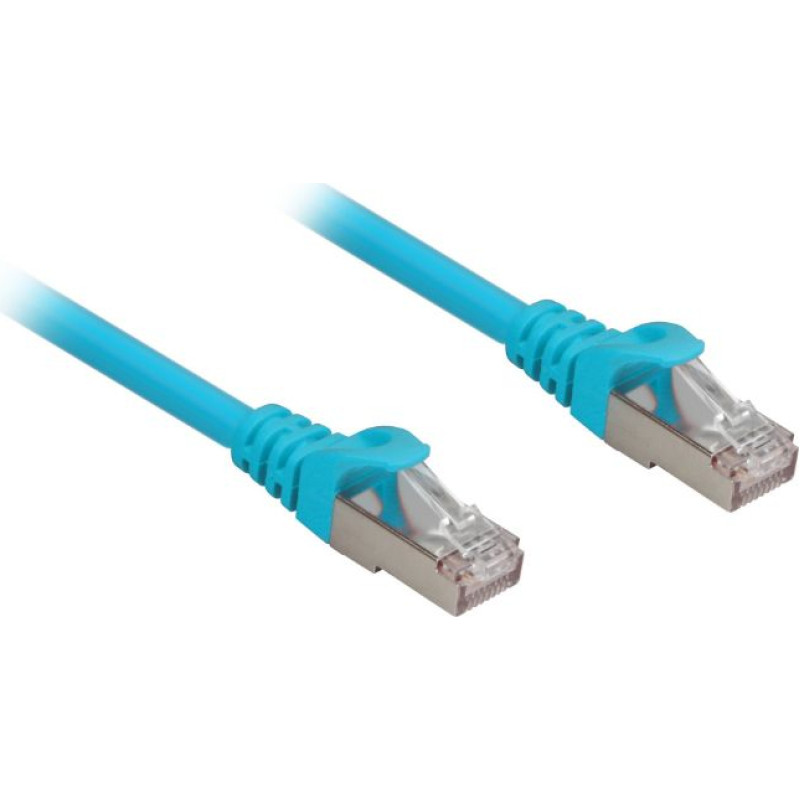 Sharkoon network cable RJ45 CAT.6a SFTP LSOH blue 0,25m - HalogenFree