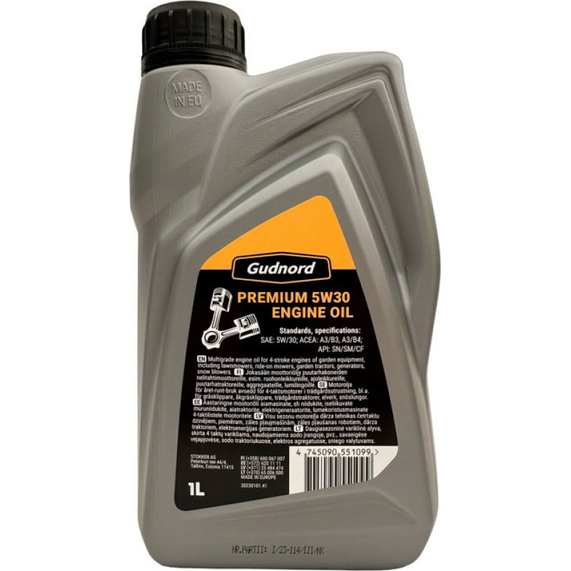 Gudnord Motor oil Premium 5W30 1L, Gudnord