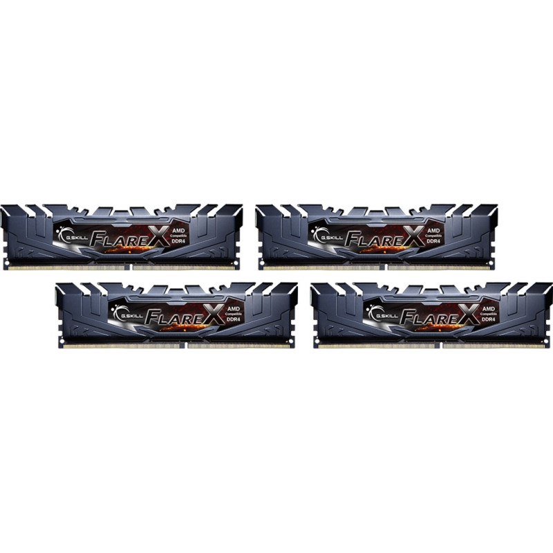 G.skill DDR4 - 32 GB -3200 - CL - 16 - Quad-Kit, flare X (F4-3200C16Q-32GFX)