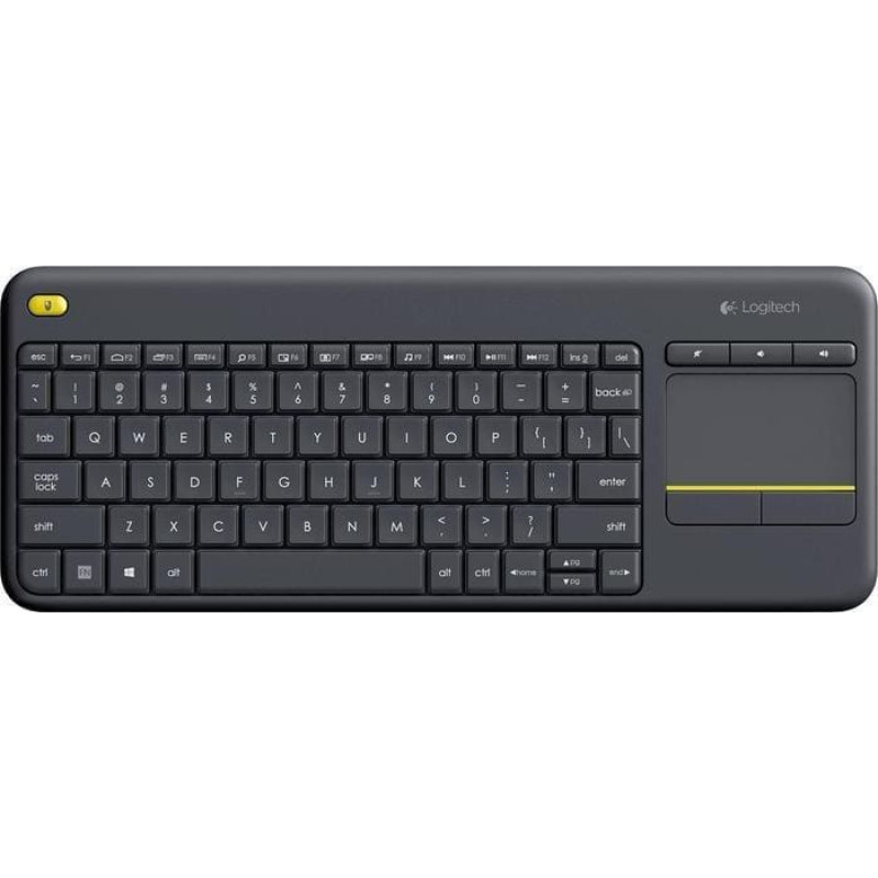 Logitech DE Layout - Logitech WL Touch Keyboard K400 Plus black U - 920-007127