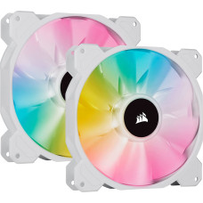 Corsair iCUE SP140 RGB ELITE Performance 2x 140x140x25, case fan (white, pack of 2, incl Lighting Node CORE)