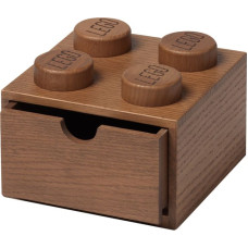 Room Copenhagen LEGO 2x2 wooden desk drawer, storage box (oak, dark)