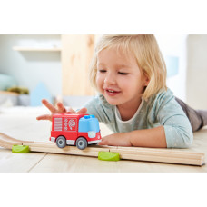 Haba ball track Kullerbü - battery fire engine, toy vehicle