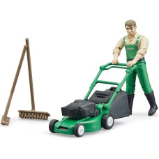 Bruder bworld gardener with lawn mower - 62103