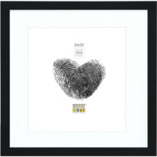 Deknudt S66KF2 P1          20x20 Holz schwarz mit Passepartout