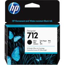 HP INK CARTRIDGE BLACK NO.712/80ML 3ED71A HP