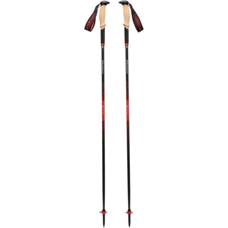 Black Diamond Pursuit Carbon Z trekking poles (anthracite/orange, 1 pair, 125 cm)