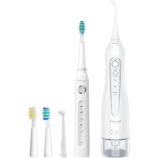 Fairywill Sonic toothbrush with tip set and water fosser FairyWill FW-507+FW-5020E (white)