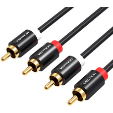 Vention Cable Audio 2xRCA male to 2xRCA male Vention VAB-R06-B200 2m (black)