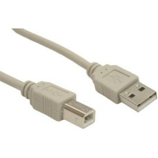 Gembird Kabel USB Gembird USB-B - 3 m Beżowy (CCUSB2AMBM10)