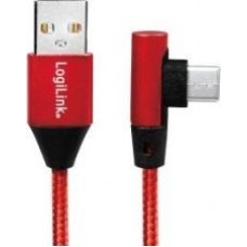 Logilink Kabel USB LogiLink USB-A - USB-C 1 m Czerwony (CU0146)