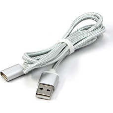 Red Fighter USB cable Red Fighter USB-A - Magnetic 1 m Silver