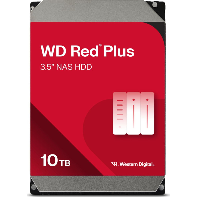 Western Digital HDD|WESTERN DIGITAL|Red Plus|10TB|SATA 3.0|256 MB|7200 rpm|3,5"|WD101EFBX