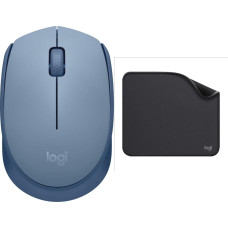 Logitech Mysz Logitech M171 niebieska (910-006866) + Studio Series - GRAPHITE (956-000049)