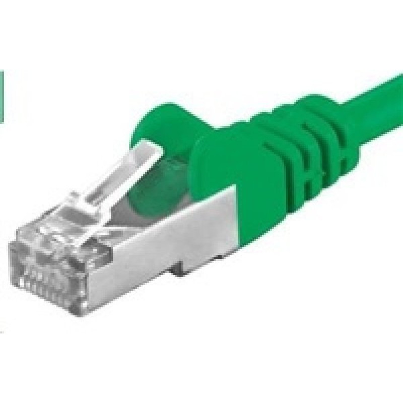 Premiumcord PREMIUMCORD Patch kabel CAT6a S-FTP, RJ45-RJ45, AWG 26/7 1m zelen&aacute;