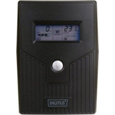 Digitus UPS Line-Ineractive LCD BASIC, 800VA/480W, 1x12V/9A, AVR, 2x Schuko CEE 7/3