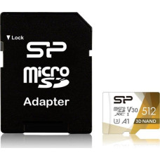 Silicon Power Tab Silicon Power Superior Pro MicroSDXC 512 GB Class 10 UHS-I/U3 A1 V30 (SP512GBSTXDU3V20AB)